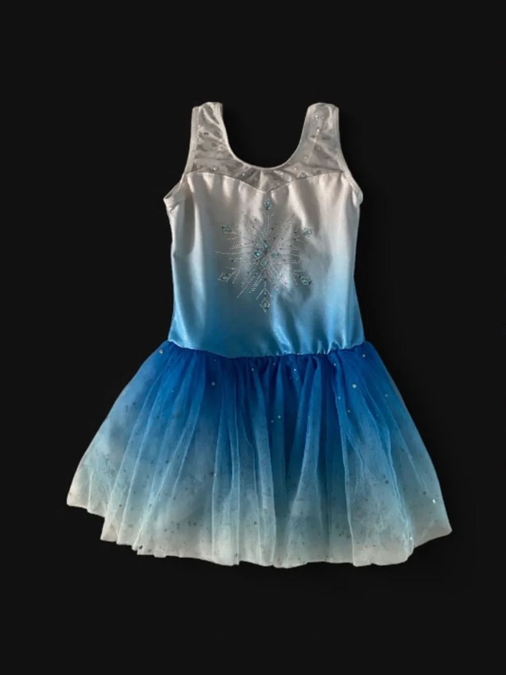 Blue Ombre Sparkle Tutu Costume Dress for Kids